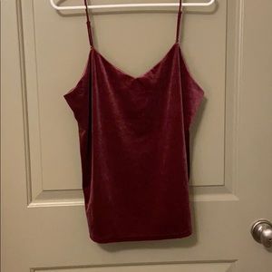 Velvet crop top